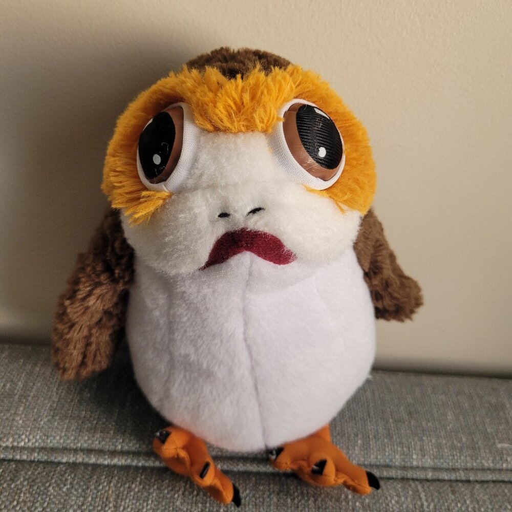 Star Wars Porg Plush 8” Disney Authentic Stuffed Animal Cute Collectible